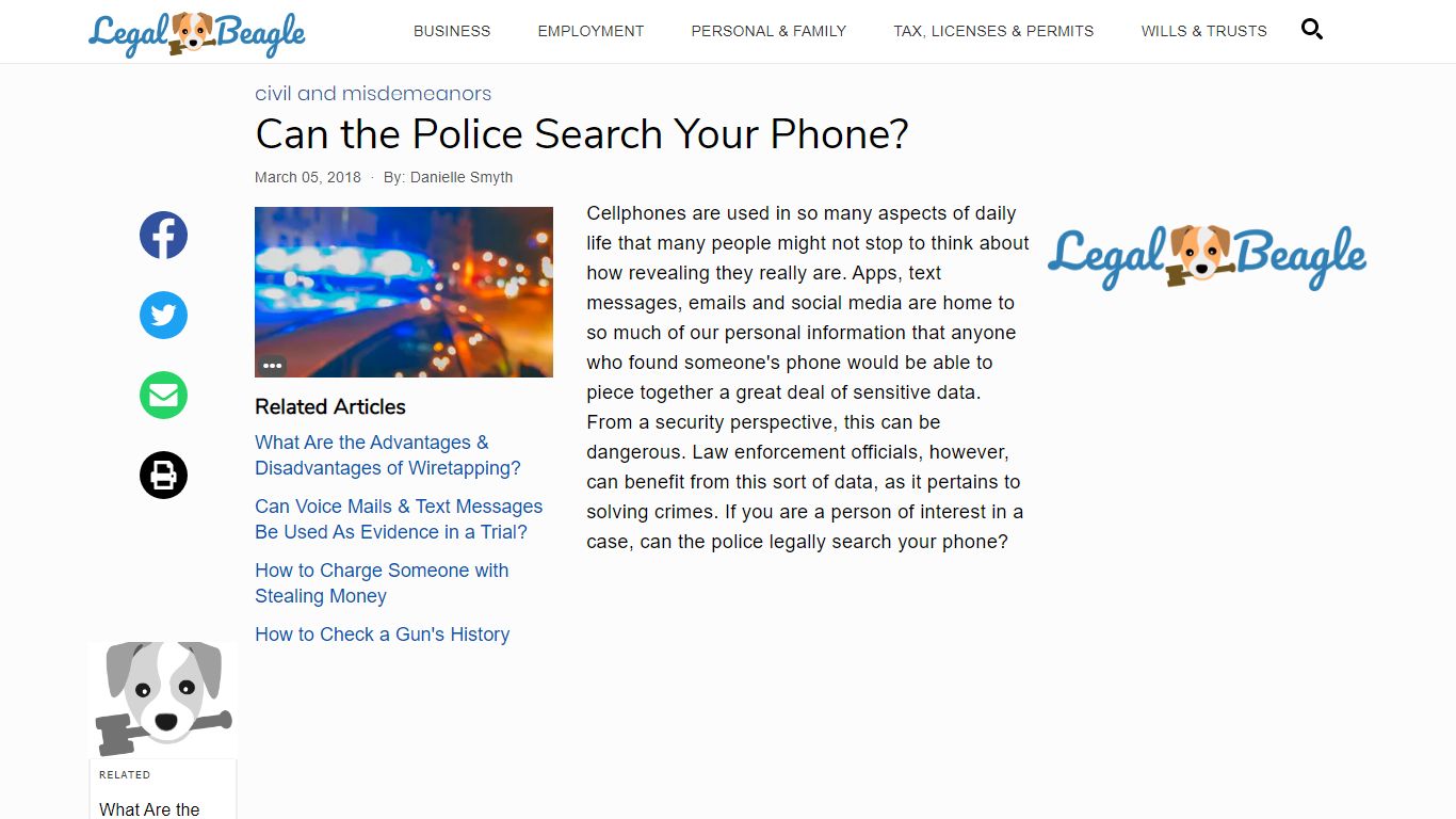 Can the Police Search Your Phone? | Legal Beagle